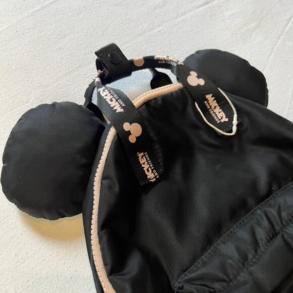 Zara Disney Mickey Mouse Mini Backpack with Ears Black Bag - Picture 5 of 8